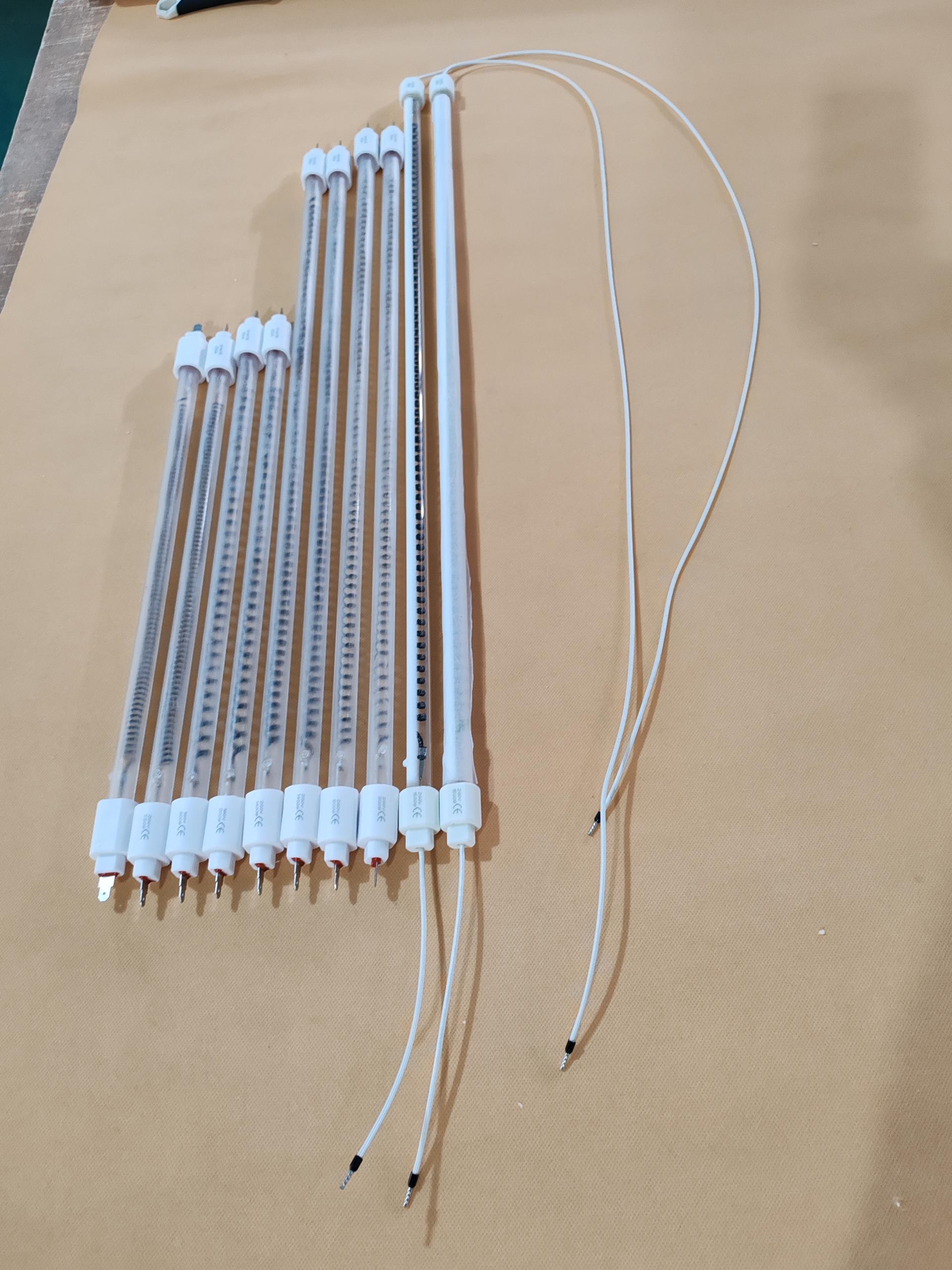 tube en fibre de carbone quartz ir rouge clair