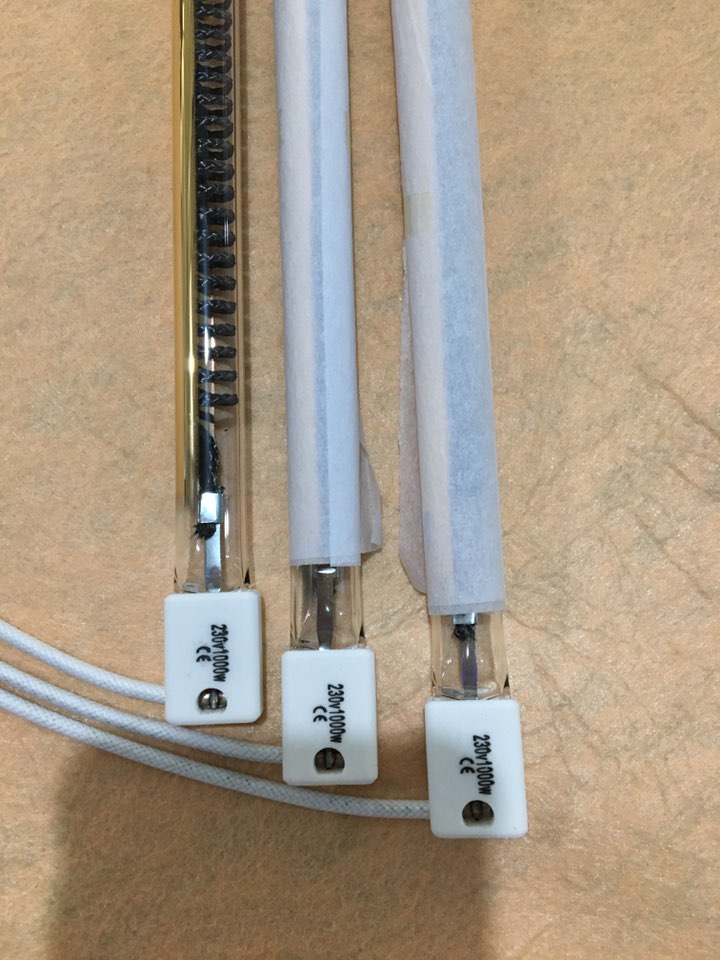 Klar mellanvåg kolfiber värmerör