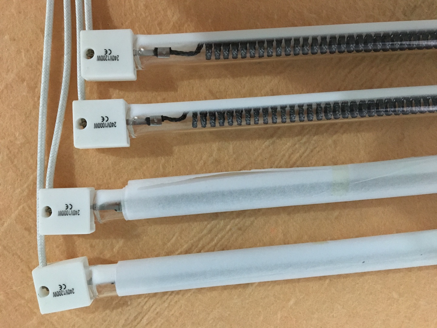 Mellanvåg kolfiber infraröd värmelampa 1000w