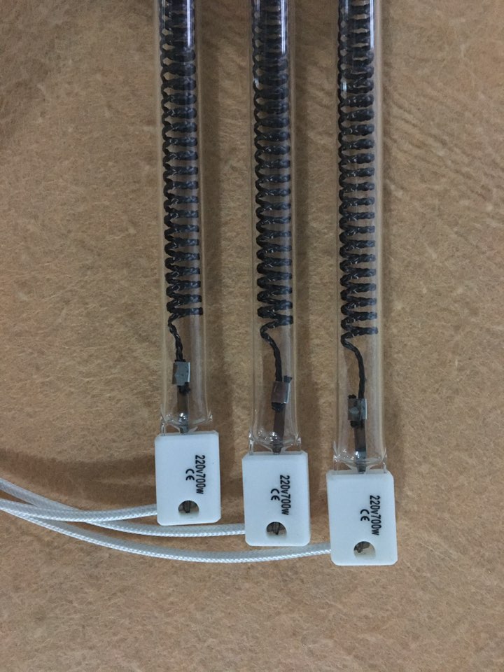 590mm 1300w carbon fiber infrared heating lamp