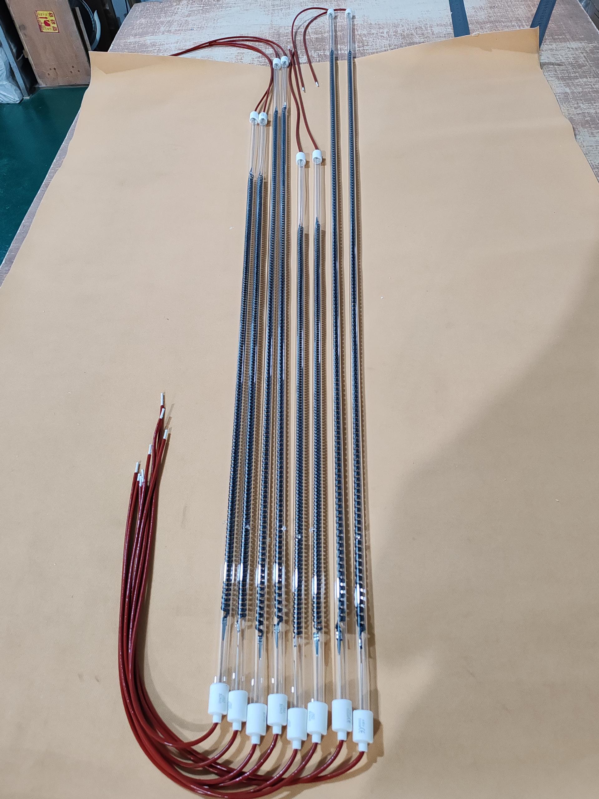 Tubă de încălzire din fibra de carbon pentru producție OEM 750 mm 220 V 1200 W